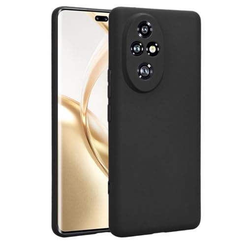 Afikyutu Handyhülle Kompatibel mit Honor 200 Pro Hülle, Thin Case Premium Kohlefaser Material Design Silikon Flexible Stoßfeste Schutzhülle, Schwarz von Afikyutu
