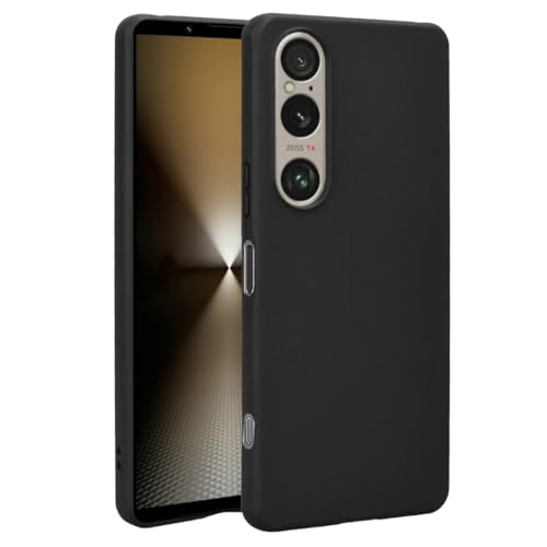Afikyutu Handyhülle Kompatibel mit Sony Xperia 1 VI Hülle, Thin Case Premium Kohlefaser Material Design Silikon Flexible Stoßfeste Schutzhülle, Schwarz Afikyutu Handyhülle Kompatibel mit Sony Xperia 1 VI Hülle, Thin Case Premium Kohlefaser Material Design Silikon Flexible Stoßfeste Schutzhülle, Schwarz von Afikyutu