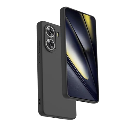 Afikyutu Hülle für Xiaomi Poco X7 Pro 5G, Handyhülle Kameraschutz, Soft Matte Handyhülle, Thin Case, Stoßfeste Schutzhülle, Schwarz [Kamera Schutz] von Afikyutu