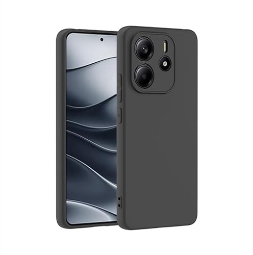 Afikyutu Hülle für Xiaomi Redmi Note 14 4G, Handyhülle Kameraschutz, Soft Matte Handyhülle, Thin Case, Stoßfeste Schutzhülle, Schwarz [Kamera Schutz] von Afikyutu