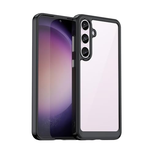 Afikyutu Handyhülle für Samsung Galaxy S24 Plus Hülle, Thin Durchscheinend Harte Rückseite + Weiche TPU-Bumper Stoßfest Schutzhülle Cover Kompatibel mit Google Pixel7, Schwarz Afikyutu Handyhülle für Samsung Galaxy S24 Plus Hülle, Thin Durchscheinend Harte Rückseite + Weiche TPU-Bumper Stoßfest Schutzhülle Cover Kompatibel mit Google Pixel7, Schwarz von Afikyutu