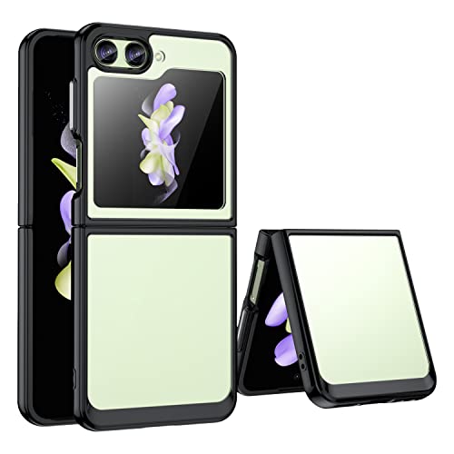 Afikyutu Handyhülle für Samsung Galaxy Z Flip 5 Hülle, Thin Durchscheinend Harte Rückseite + Weiche TPU-Bumper Stoßfest Schutzhülle Cover Kompatibel mit Samsung Galaxy Z Flip 5, Schwarz Afikyutu Handyhülle für Samsung Galaxy Z Flip 5 Hülle, Thin Durchscheinend Harte Rückseite + Weiche TPU-Bumper Stoßfest Schutzhülle Cover Kompatibel mit Samsung Galaxy Z Flip 5, Schwarz von Afikyutu