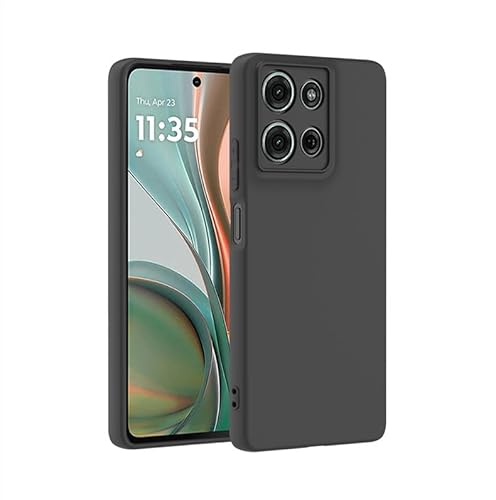 Afikyutu Hülle für Motorola Moto G75 5G, Handyhülle Kameraschutz, Soft Matte Handyhülle, Thin Case, Stoßfeste Schutzhülle, Schwarz [Kamera Schutz] von Afikyutu
