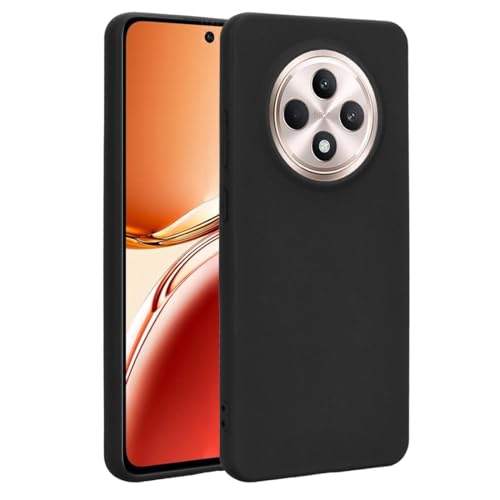Afikyutu Hülle für Oppo Reno 12 F 5G/4G/ Reno 12 FS 5G, Handyhülle Kameraschutz, Soft Matte Handyhülle, Thin Case, Stoßfeste Schutzhülle, Schwarz [Kamera Schutz] von Afikyutu