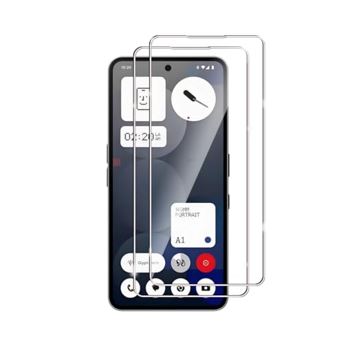 Afikyutu Schutzfolie für Nothing CMF Phone 2 Pro/Nothing Phone 3a/3a Pro für Panzerglas, 2 Stück Schutzfolie, 9H Härte Displayschutz, HD Panzerfolie Anti-Kratz, Anti-Blasenfrei von Afikyutu