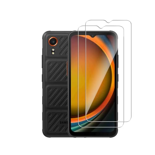 Afikyutu Panzer Schutz Glas für Samsung Galaxy XCover7, 2 Stück Schutzfolie, 9H Härte Displayschutz, HD Panzerfolie Anti-Kratz, Anti-Blasenfrei, Einfach Installieren von Afikyutu