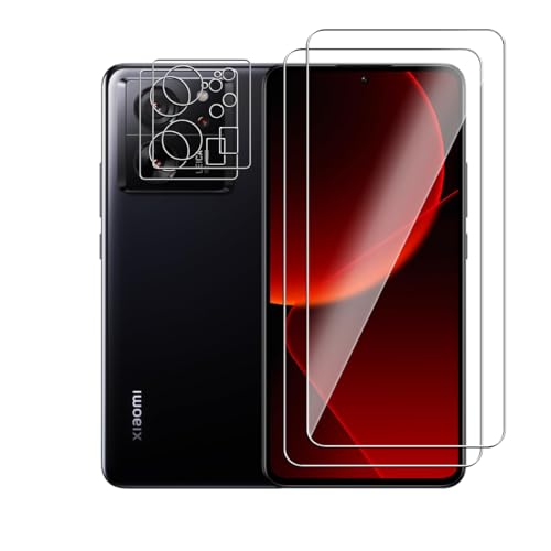 Afikyutu Panzer Schutz Glas für Xiaomi 13T / Xiaomi 13T Pro, 2 Stück Schutzfolie mit 2 Stück Kameraschutz, 9H Härte Displayschutz, HD Panzerfolie Anti-Kratz, Anti-Blasenfrei, Einfach Installieren Afikyutu Panzer Schutz Glas für Xiaomi 13T / Xiaomi 13T Pro, 2 Stück Schutzfolie mit 2 Stück Kameraschutz, 9H Härte Displayschutz, HD Panzerfolie Anti-Kratz, Anti-Blasenfrei, Einfach Installieren von Afikyutu
