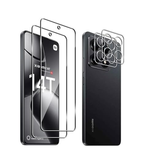 Afikyutu Panzer Schutz Glas für Xiaomi 14T, 2 Stück Schutzfolie mit 2 Stück Kameraschutz, 9H Härte Displayschutz, HD Panzerfolie Anti-Kratz, Anti-Blasenfrei Afikyutu Panzer Schutz Glas für Xiaomi 14T, 2 Stück Schutzfolie mit 2 Stück Kameraschutz, 9H Härte Displayschutz, HD Panzerfolie Anti-Kratz, Anti-Blasenfrei von Afikyutu