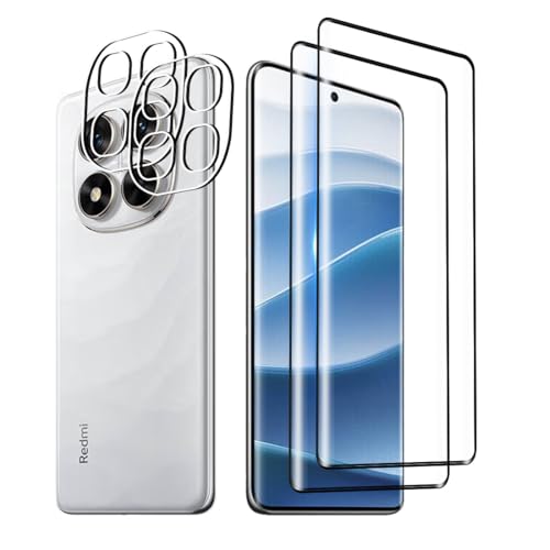 Afikyutu Panzer Schutz Glas für Xiaomi Redmi Note 14 Pro 5G/ Poco X7 5G, 2 Stück 3D Schutzfolie mit 2 Stück Kameraschutz, 9H Härte Displayschutz, HD Panzerfolie Anti-Kratz, Anti-Blasenfrei Afikyutu Panzer Schutz Glas für Xiaomi Redmi Note 14 Pro 5G/ Poco X7 5G, 2 Stück 3D Schutzfolie mit 2 Stück Kameraschutz, 9H Härte Displayschutz, HD Panzerfolie Anti-Kratz, Anti-Blasenfrei von Afikyutu