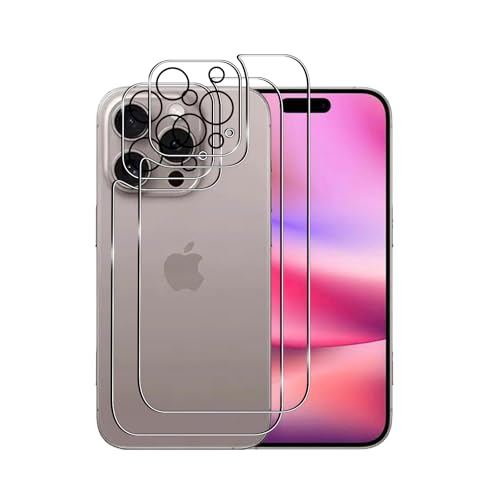 Afikyutu Rückseite Schutzfolie für iPhone 16 Pro Max, 2 Stück Rückseite Panzerfolie mit 2 Stück Kameraschutz, 9H Härte, HD Displayschutz, Anti-Kratz, Anti-Blasenfrei, Einfach Installieren Afikyutu Rückseite Schutzfolie für iPhone 16 Pro Max, 2 Stück Rückseite Panzerfolie mit 2 Stück Kameraschutz, 9H Härte, HD Displayschutz, Anti-Kratz, Anti-Blasenfrei, Einfach Installieren von Afikyutu