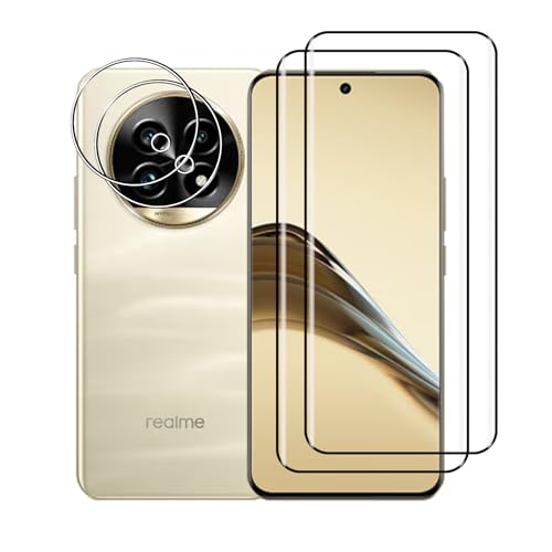 Afikyutu Schutzfolie für Realme 13 Pro / 13 Pro+ 5G für Panzerglas, 2 Stück 3D Schutzfolie mit 2 Stück Kameraschutz, 9H Härte Displayschutz, HD Panzerfolie Anti-Kratz, Anti-Blasenfrei Afikyutu Schutzfolie für Realme 13 Pro / 13 Pro+ 5G für Panzerglas, 2 Stück 3D Schutzfolie mit 2 Stück Kameraschutz, 9H Härte Displayschutz, HD Panzerfolie Anti-Kratz, Anti-Blasenfrei von Afikyutu