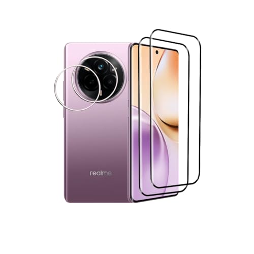 Afikyutu Schutzfolie für Realme 14 Pro 5G für Panzerglas, 2 Stück 3D Schutzfolie mit 2 Stück Kameraschutz, 9H Härte Displayschutz, HD Panzerfolie Anti-Kratz, Anti-Blasenfrei Afikyutu Schutzfolie für Realme 14 Pro 5G für Panzerglas, 2 Stück 3D Schutzfolie mit 2 Stück Kameraschutz, 9H Härte Displayschutz, HD Panzerfolie Anti-Kratz, Anti-Blasenfrei von Afikyutu