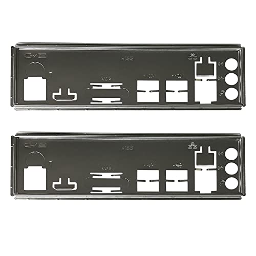 Aflytep 2 x Rückplatte für I/O-Schild für B250C B75, 12 USB B75, 8 USB, Halterung für Io-Deflektor, Motherboard, Bergbau von Aflytep