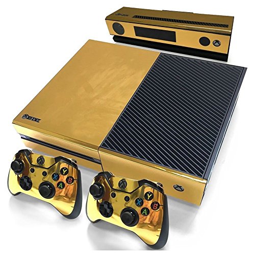 Gold GläNzende Haut Aufkleber für Console Controller + Kinect Decal Vinyl von Aflytep