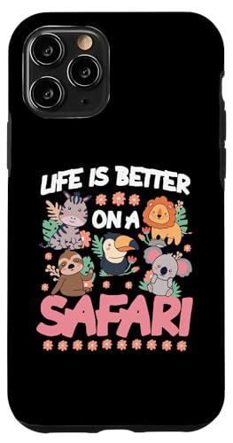 Das Leben ist besser auf einer Safari Süße Wildtiere Hülle für iPhone 11 Pro Das Leben ist besser auf einer Safari Süße Wildtiere Hülle für iPhone 11 Pro von Africa Safari And Wildlife Designs For Kids