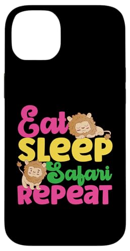 Eat Sleep Safari Repeat Lion Hülle für iPhone 14 Plus Eat Sleep Safari Repeat Lion Hülle für iPhone 14 Plus von Africa Safari And Wildlife Designs For Kids