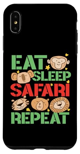 Eat Sleep Safari Repeat für Kinder Hülle für iPhone XS Max Eat Sleep Safari Repeat für Kinder Hülle für iPhone XS Max von Africa Safari And Wildlife Designs For Kids