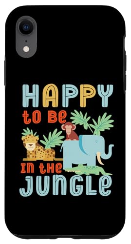 Glücklich, im Dschungel zu sein Wilde Tiere Hülle für iPhone XR von Africa Safari And Wildlife Designs For Kids