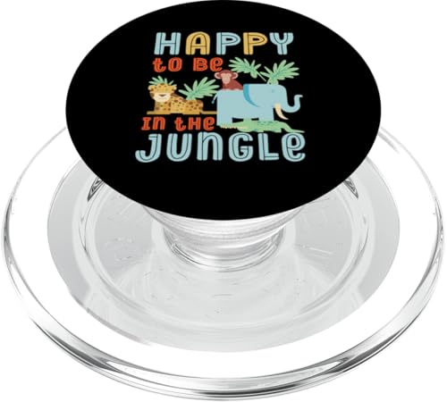Glücklich, im Dschungel zu sein Wilde Tiere PopSockets PopGrip für MagSafe Glücklich, im Dschungel zu sein Wilde Tiere PopSockets PopGrip für MagSafe von Africa Safari And Wildlife Designs For Kids