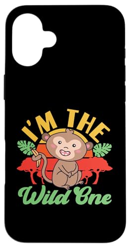 Ich bin The Wild One Süßer Affe Hülle für iPhone 16 Plus Ich bin The Wild One Süßer Affe Hülle für iPhone 16 Plus von Africa Safari And Wildlife Designs For Kids