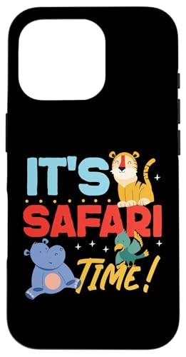 It's Safari Time! Afrika Wilderness Animals Hülle für iPhone 16 Pro It's Safari Time! Afrika Wilderness Animals Hülle für iPhone 16 Pro von Africa Safari And Wildlife Designs For Kids