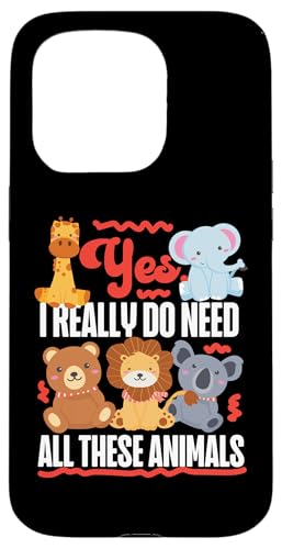Ja, ich brauche wirklich all diese süßen Tiere Hülle für iPhone 15 Pro von Africa Safari And Wildlife Designs For Kids