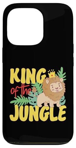 König des Dschungels Löwe mit Krone Hülle für iPhone 13 Pro von Africa Safari And Wildlife Designs For Kids