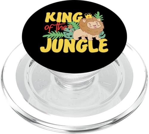 König des Dschungels Löwe mit Krone PopSockets PopGrip für MagSafe König des Dschungels Löwe mit Krone PopSockets PopGrip für MagSafe von Africa Safari And Wildlife Designs For Kids