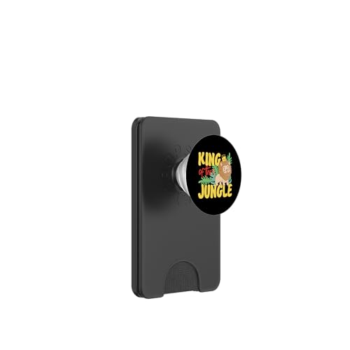 König des Dschungels Löwe mit Krone PopSockets PopWallet für MagSafe König des Dschungels Löwe mit Krone PopSockets PopWallet für MagSafe von Africa Safari And Wildlife Designs For Kids