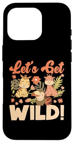 Let's Get Wild! Safari-Design für Mädchen und Jungen Hülle für iPhone 16 Pro Let's Get Wild! Safari-Design für Mädchen und Jungen Hülle für iPhone 16 Pro von Africa Safari And Wildlife Designs For Kids