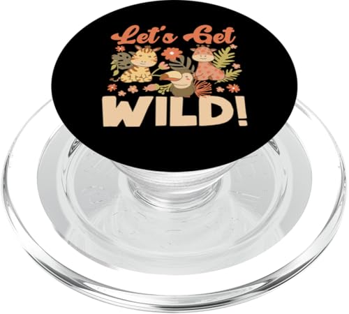 Let's Get Wild! Safari-Design für Mädchen und Jungen PopSockets PopGrip für MagSafe Let's Get Wild! Safari-Design für Mädchen und Jungen PopSockets PopGrip für MagSafe von Africa Safari And Wildlife Designs For Kids