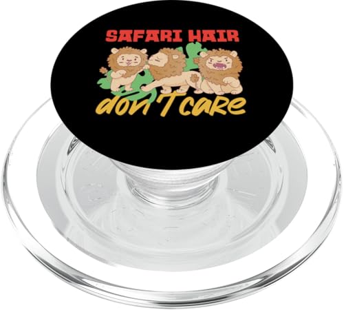 Safari Hair Don't Care Süßer Löwe für Kinder PopSockets PopGrip für MagSafe Safari Hair Don't Care Süßer Löwe für Kinder PopSockets PopGrip für MagSafe von Africa Safari And Wildlife Designs For Kids