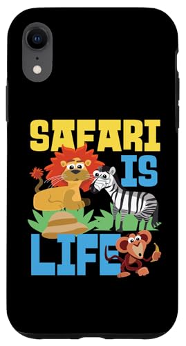 Safari Is Life Bunte niedliche Tierwelt Hülle für iPhone XR Safari Is Life Bunte niedliche Tierwelt Hülle für iPhone XR von Africa Safari And Wildlife Designs For Kids
