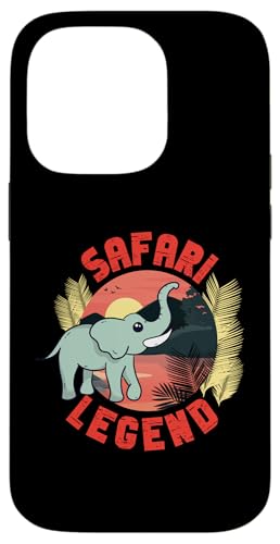 Safari Legend Elefant Hülle für iPhone 14 Pro von Africa Safari And Wildlife Designs For Kids