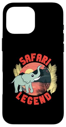 Safari Legend Elefant Hülle für iPhone 16 Pro Max Safari Legend Elefant Hülle für iPhone 16 Pro Max von Africa Safari And Wildlife Designs For Kids