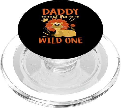 Safari für Kinder: Daddy Of The Wild One PopSockets PopGrip für MagSafe von Africa Safari And Wildlife Designs For Kids