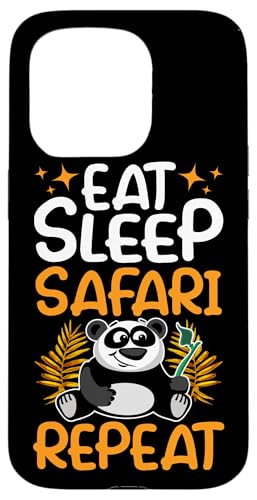 Safari für Kinder: Eat Sleep Safari Repeat Hülle für iPhone 15 Pro Safari für Kinder: Eat Sleep Safari Repeat Hülle für iPhone 15 Pro von Africa Safari And Wildlife Designs For Kids