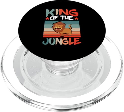 Safari für Kinder: König des Dschungels PopSockets PopGrip für MagSafe von Africa Safari And Wildlife Designs For Kids
