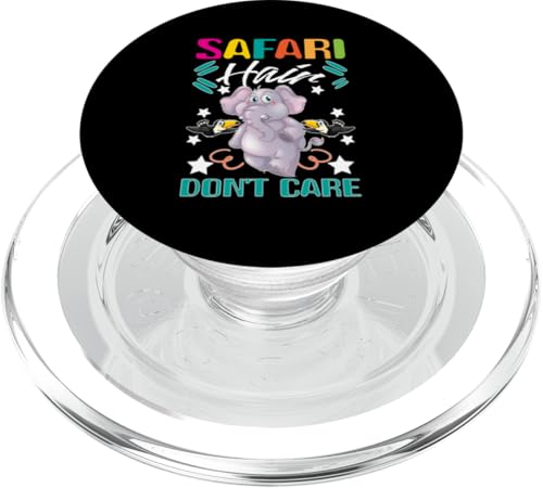 Safari für Kinder: Safari Hair Don't Care PopSockets PopGrip für MagSafe von Africa Safari And Wildlife Designs For Kids