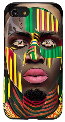 Black Art Afroamerikanische Künstlerin Melanin Sista Bruh Arts Hülle für iPhone SE (2020) / 7 / 8 von African American Art