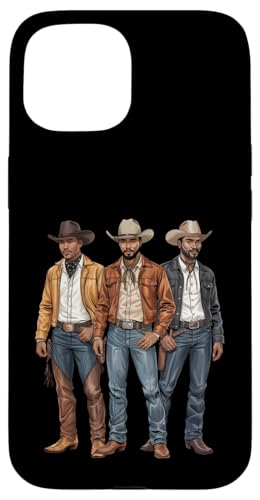 Black Cowboy Vibes Melanin Black History Texas Western Rodeo Hülle für iPhone 15 von African American Cowboy South Country Vibes