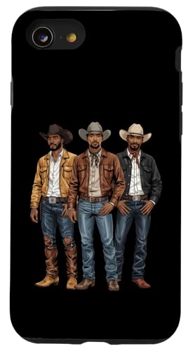Black Cowboy Vibes Melanin Black History Texas Western Rodeo Hülle für iPhone SE (2020) / 7 / 8 von African American Cowboy South Country Vibes