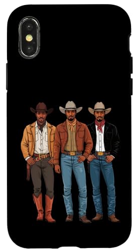 Black Cowboy Vibes Melanin Black History Texas Western Rodeo Hülle für iPhone X/XS von African American Cowboy South Country Vibes