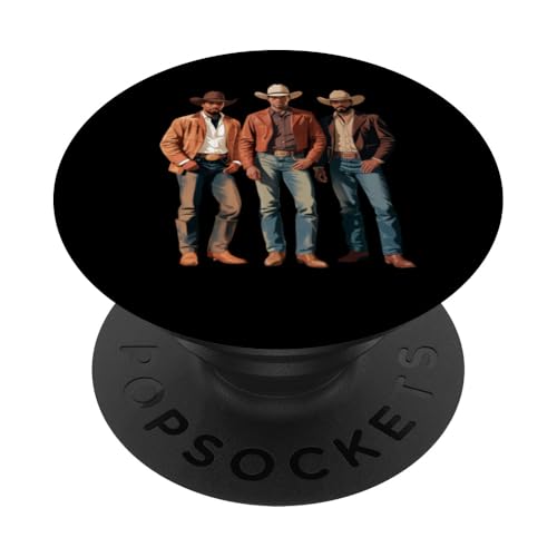 Black Cowboy Vibes Melanin Black History Texas Western Rodeo PopSockets Klebender PopGrip von African American Cowboy South Country Vibes