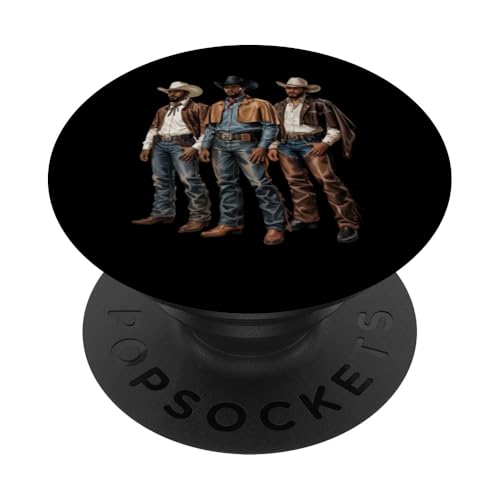 Black Cowboy Vibes Melanin Black History Texas Western Rodeo PopSockets Klebender PopGrip von African American Cowboy South Country Vibes