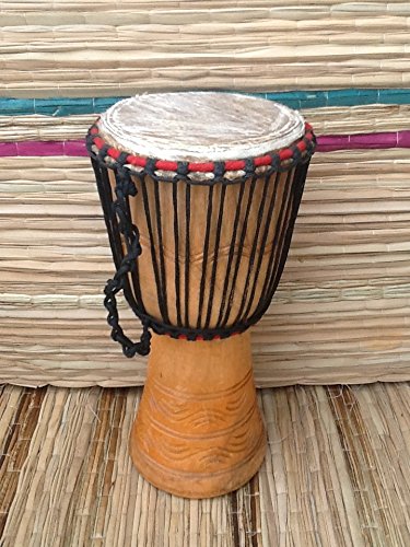 Original Djembe Trommel – 17,8 cm Head (18 cm, 38 cm Höhe) von African Djembe Drum