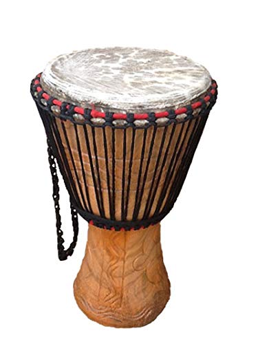Echte afrikanische Djembe-Trommel – 27,9 cm Kopf. von African Musical Instruments