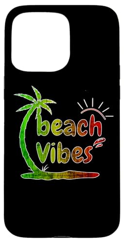 Afrikanische Rasta-Farben, Strandliebhaber, Urlaub, Palmen Hülle für iPhone 15 Pro Max von Afro Pride Merch