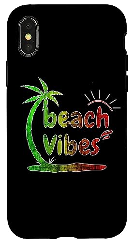 Afrikanische Rasta-Farben, Strandliebhaber, Urlaub, Palmen Hülle für iPhone X/XS Afrikanische Rasta-Farben, Strandliebhaber, Urlaub, Palmen Hülle für iPhone X/XS von Afro Pride Merch
