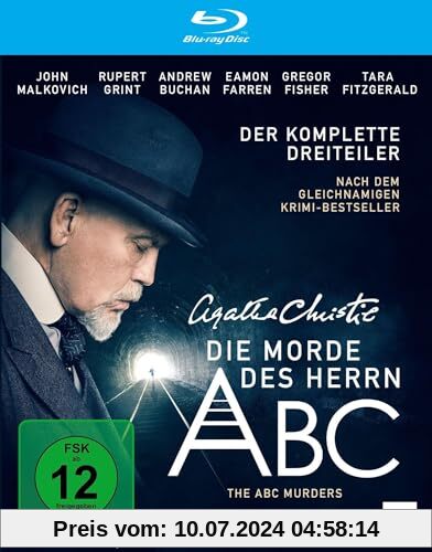 Agatha Christie: Die Morde des Herrn ABC (The ABC Murders) / Starbesetzte Neuverfilmung des Hercule Poirot-Romans mit John Malkovich [Blu-ray] von Agatha Christie